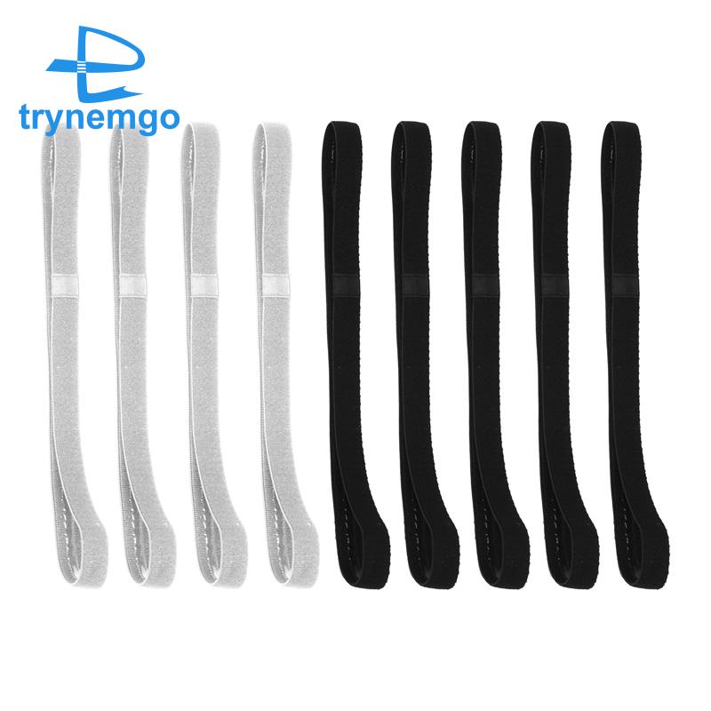 Set 9 Băng Đô Thể Thao Dày Co Giãn Chống Trượt Và Thấm Mồ Hôi Cho Nam Nữ (Màu Đen, Xám)