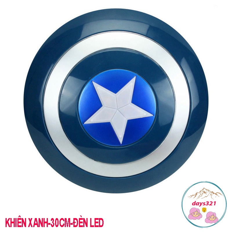 Đồ chơi khiên đội trưởng Mỹ captain america dùng pin, có âm thanh, ánh sáng 32cm