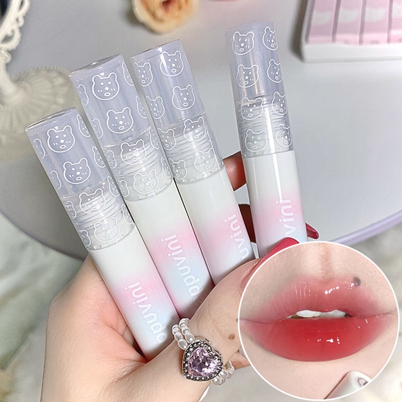 Son Kem Cappuvini 4 Màu Tự Nhiên Trong Suốt Lâu Trôi Không Thấm Nước Chống Dính Cốc