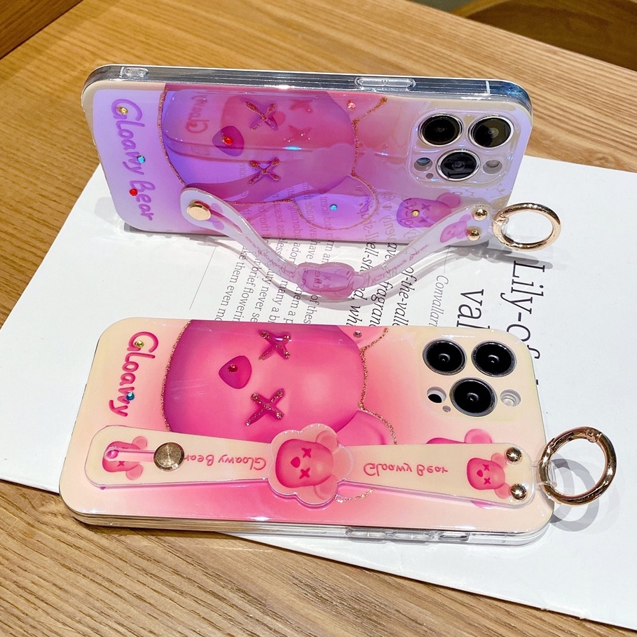 Ốp Điện Thoại Có Giá Đỡ Hình Gấu Cho iPhone 14max / 14pro Max / 13 Pro Max / 14 / 13 / 12 / 11 / XS / XS / XSMAX / 7P / 8P