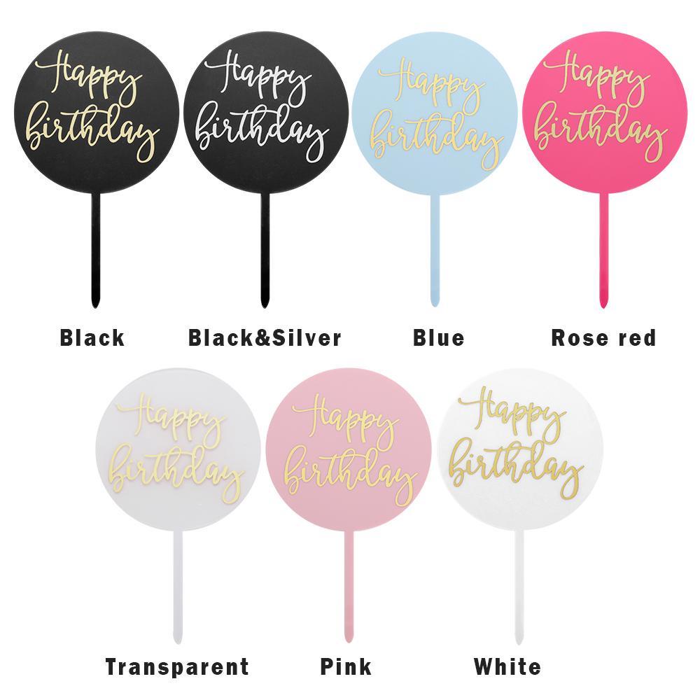 YNATURAL Cây Cắm Trang Trí Bánh Kem Bằng Acrylic Hàng Mới Dành Cho Trẻ Em