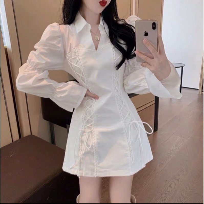 váy body rút dây phong cách độc đáo