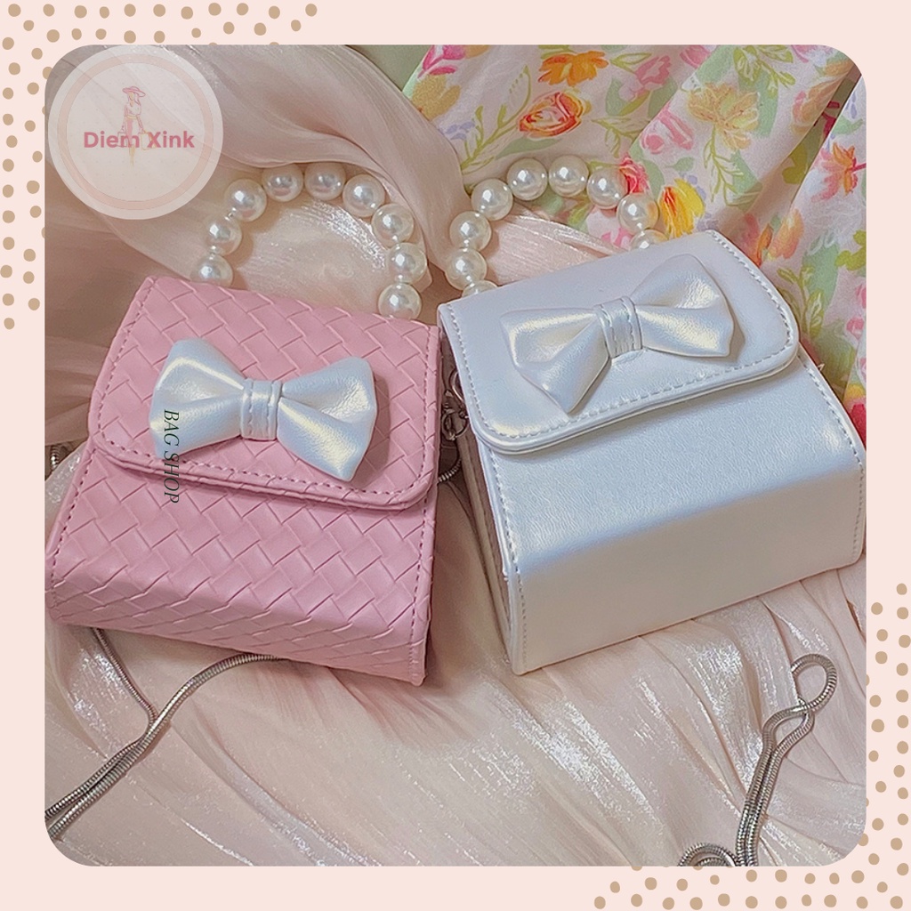 Túi Xách Nữ Đeo Chéo Đeo Vai Mini Đẹp  Du Lịch Phong Cách Hàn Quốc Nơ Dễ Thương Đi Chơi Tết Túi Da Giá Rẻ Đi Chơi T 46