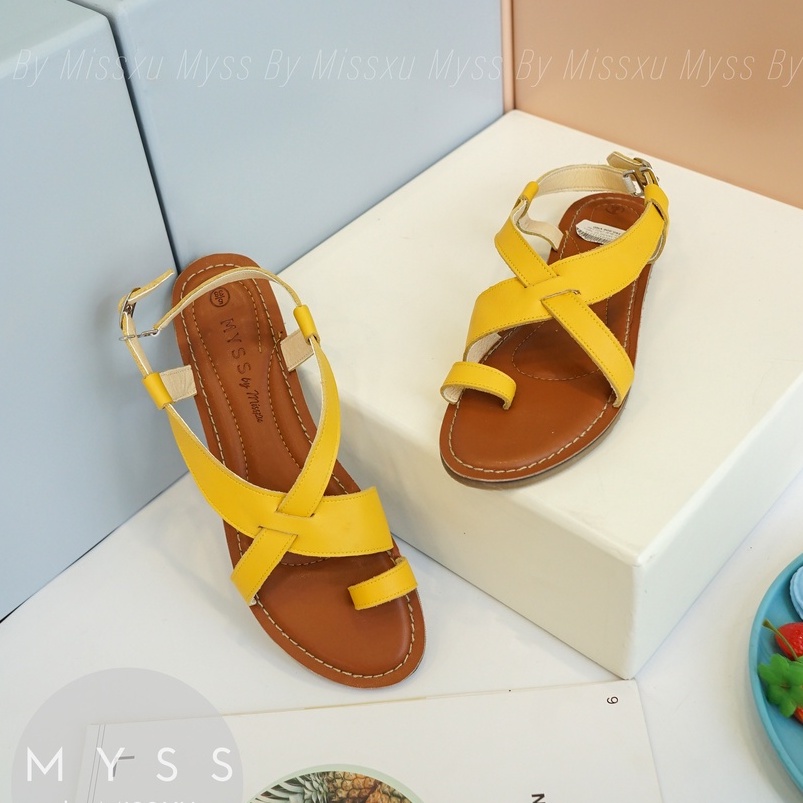 Giày sandal xỏ ngón phối quai chéo cao cấp thời trang MYSS - SDDT03