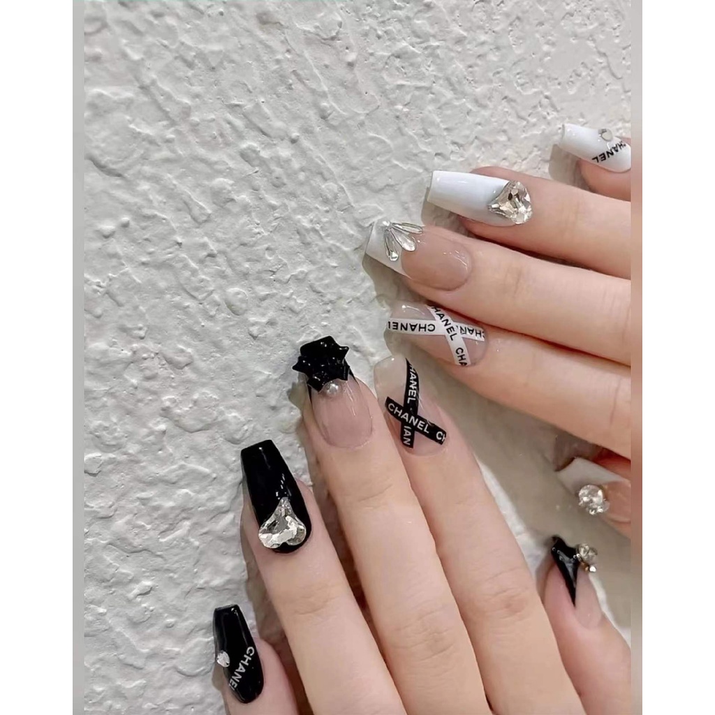 2022 Nhãn Dán Trang Trí Móng Tay Màu Trơn Sang Trọng Thời Trang