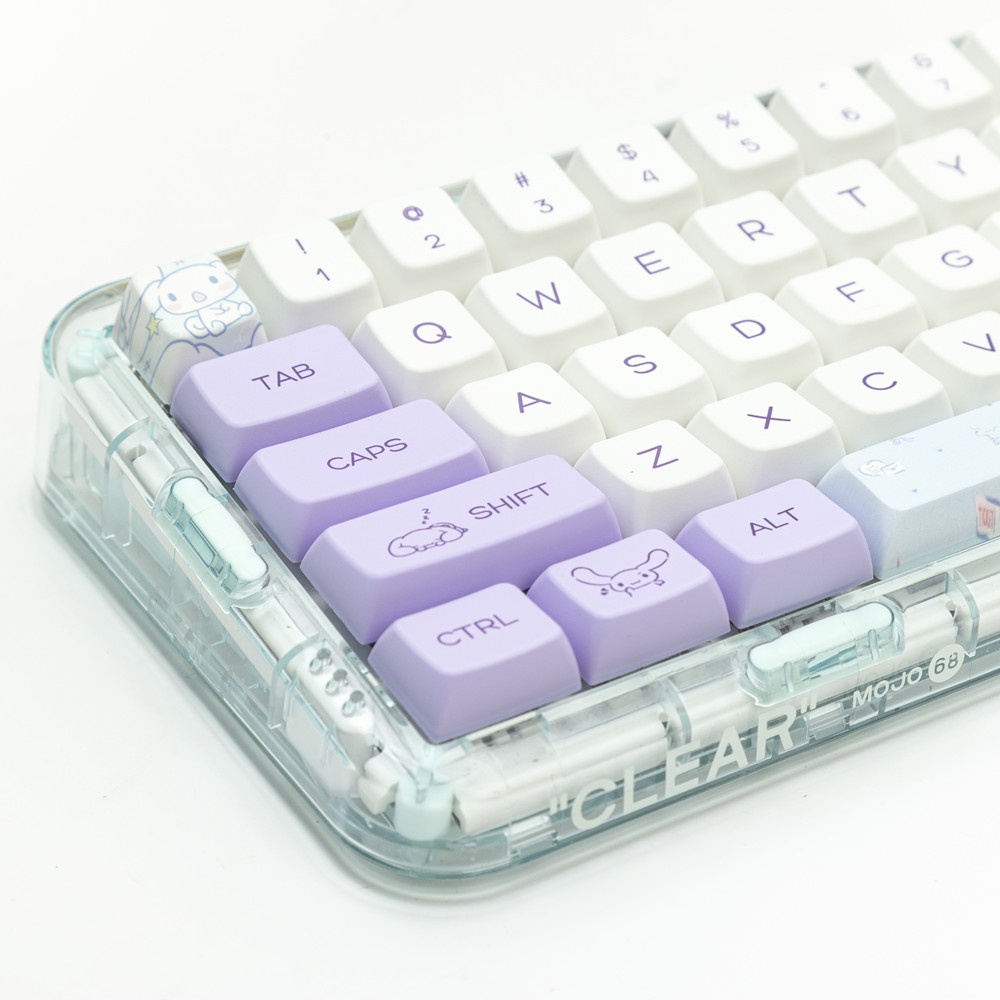 Cinnamoroll Keycaps MDA Profile cô gái dễ thương PBT DYE SUB Bàn Phím Cơ Keycap