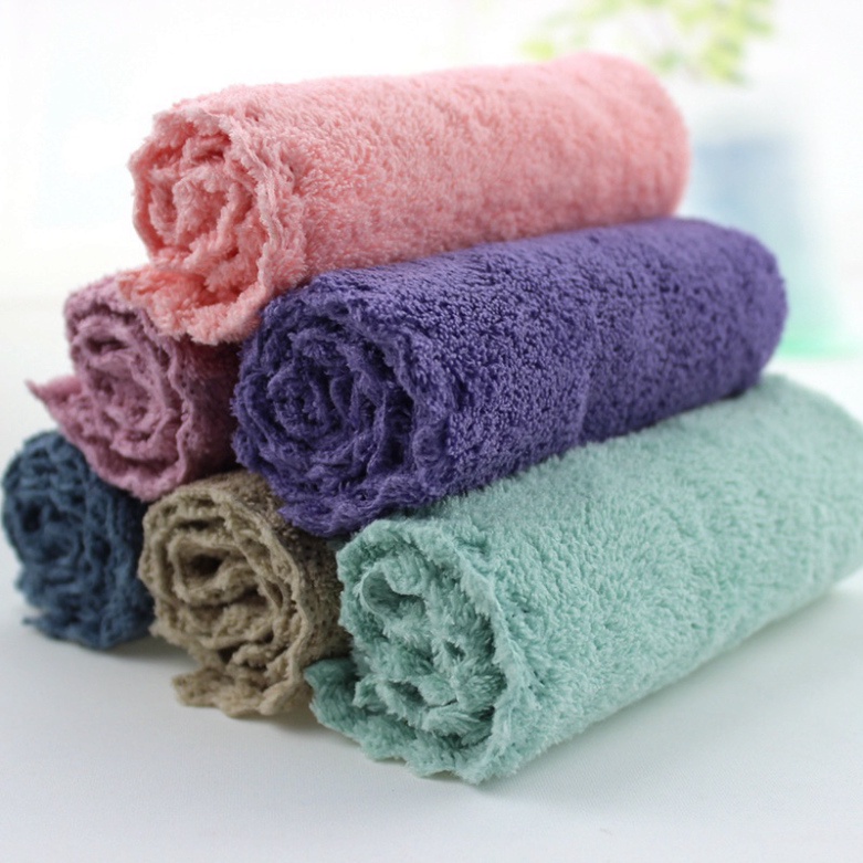 Combo 5 khăn lau đa năng thấm hút cotton kích thước 30x30 - giao màu ngẫu nhiên