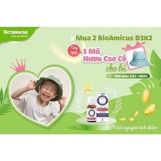 Vitamin D3, K2 BioAmicus, chống còi xương, tăng chiều cao