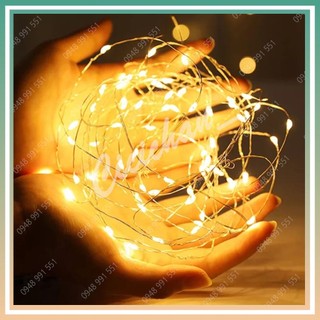 Dây đèn led đom đóm. Dây đèn Led 1mét - 2 mét dùng pin