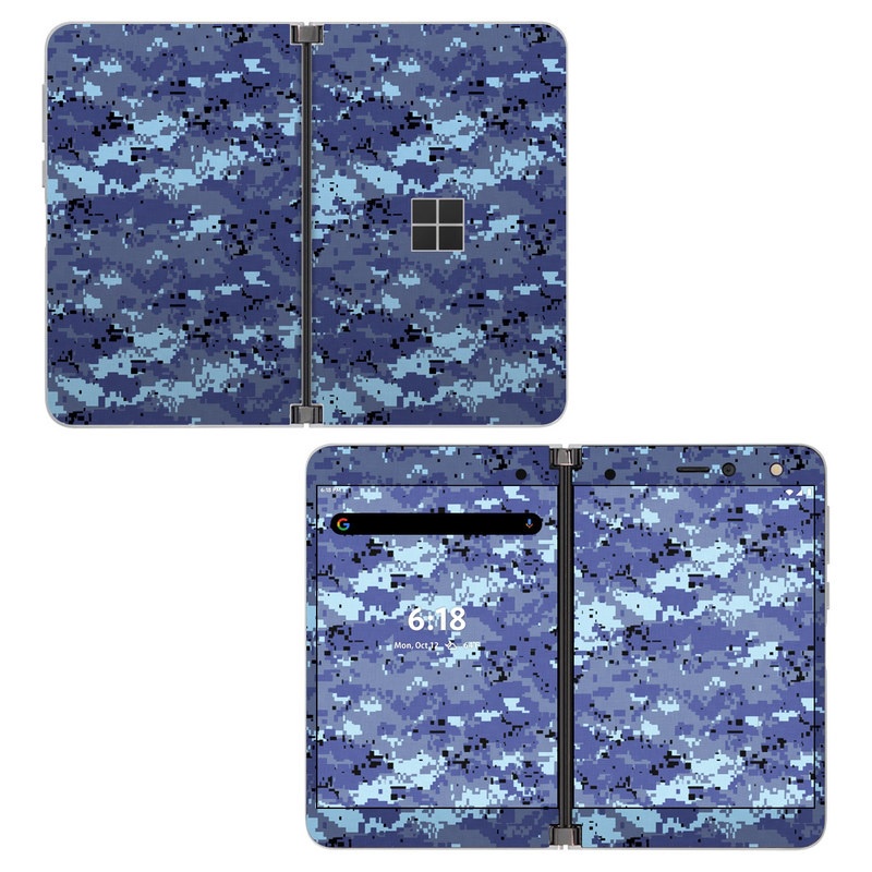 Skin decal dán Surface Duo mẫu Digital Sky Camo (đã cắt sẵn, dễ dán)