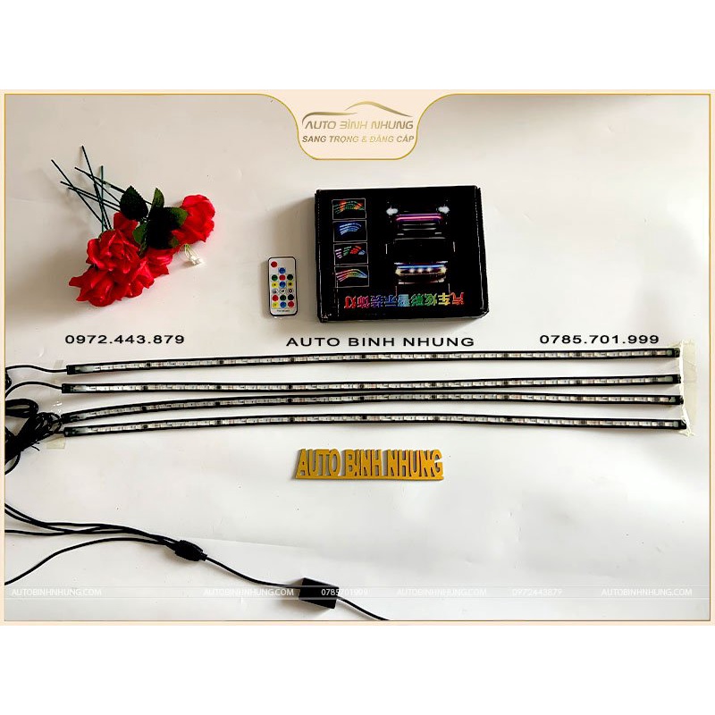 Bộ dây đèn led 24V gắn trang trí mặt ga lăng ô tô xe tải, đầu kéo,....