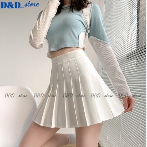 Chân váy xếp ly, chân váy tennis vải dày có quần bảo hộ phong cách hàn quốc đi làm, đi chơi, đi học D&D_store