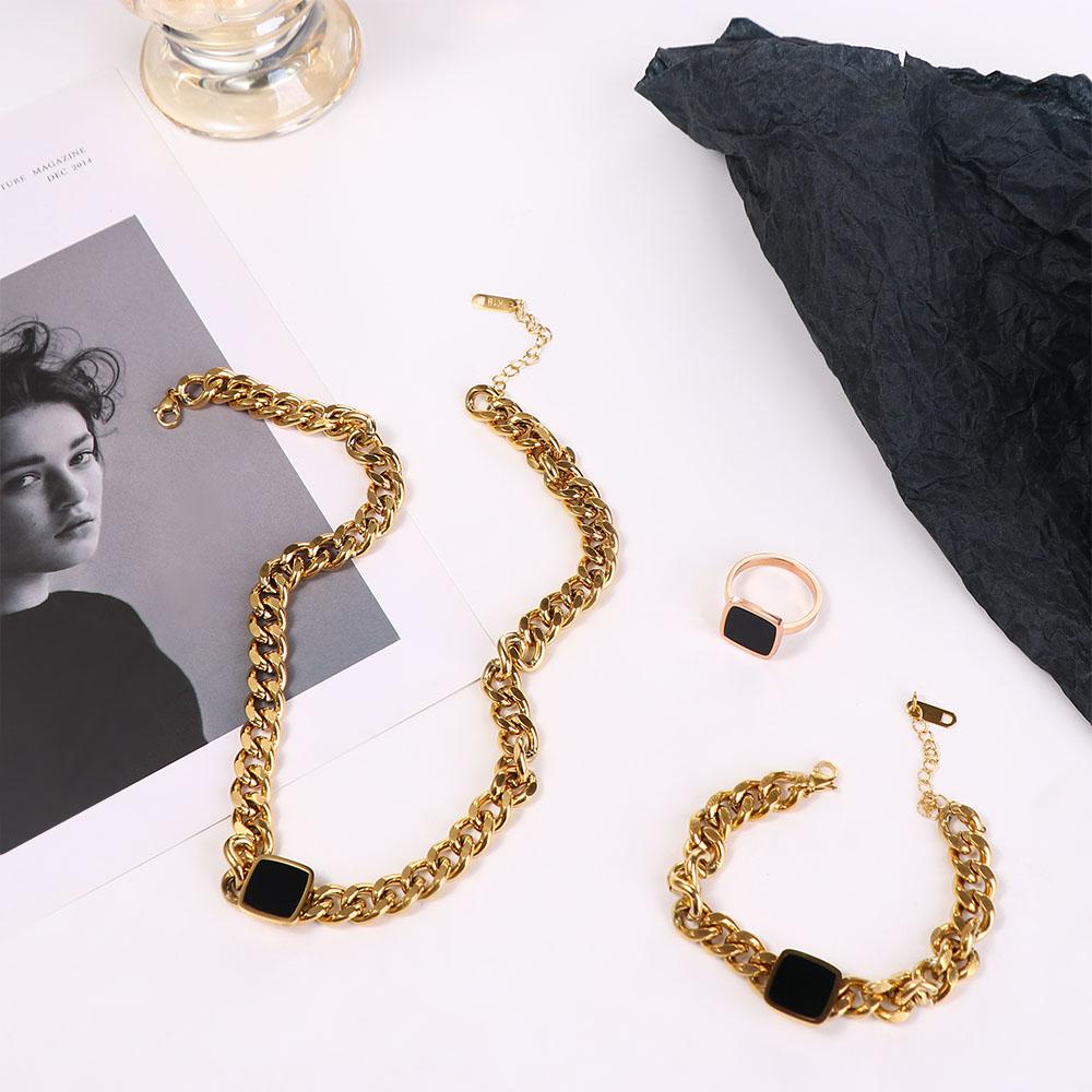 Vòng Tay Dây Xích Dày Phong Cách Retro Đơn Giản Thời Trang Cho Nam Và Nữ