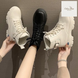 Bốt Nữ Khuy Cổ Chun Len Hàng XỊn