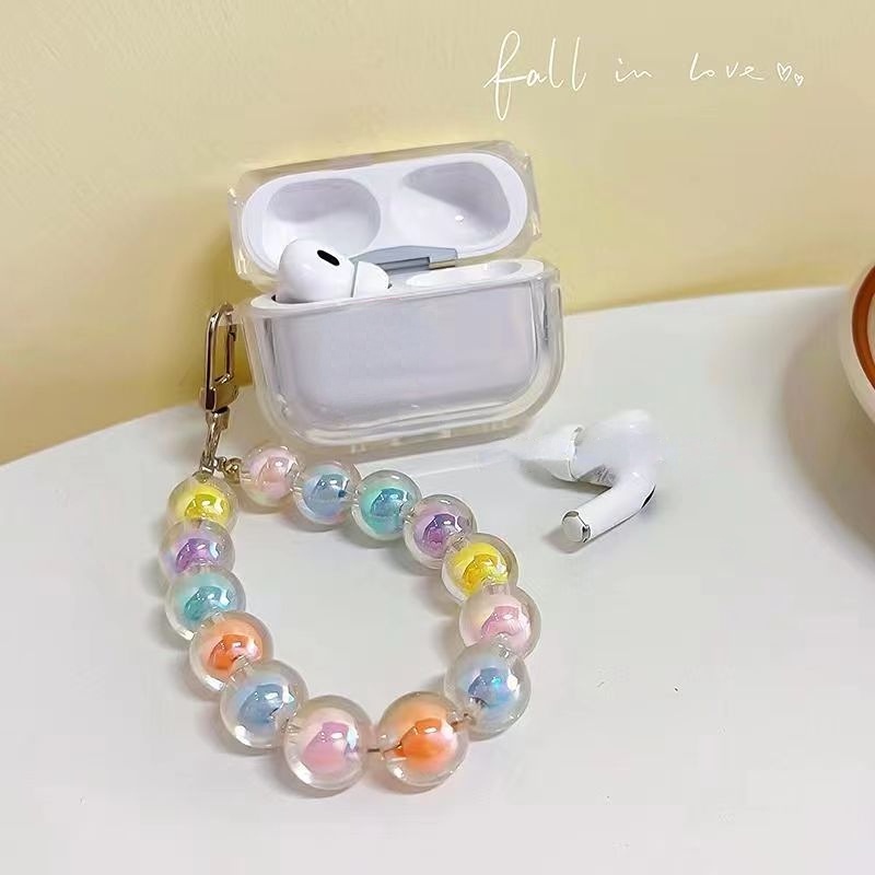 Vỏ Bảo Vệ Hộp Sạc Tai Nghe Airpods 1 2 3 Pro Bluetooth Không Dây Chất Liệu TPU Mềm Trong Suốt Hình Gấu Dễ Thương