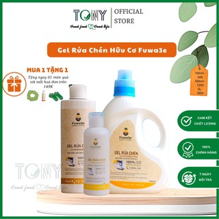 Nước rửa chén cho máy rửa chén bát Fuwa3e hữu cơ sinh học dạng gel 100ml, 500ml, 2L