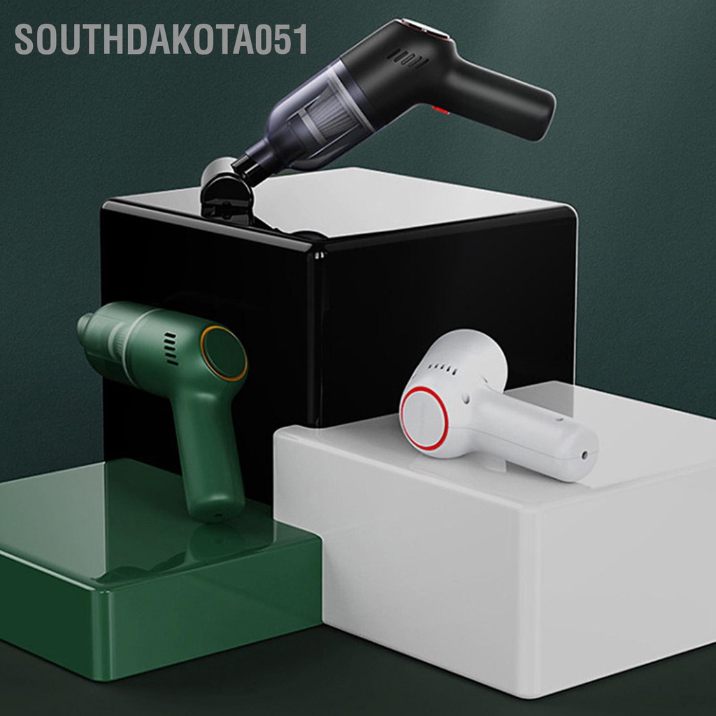 [Hàng Sẵn] Máy hút bụi cầm tay mini không dây đa năng cho gia đình sử dụng hút bụi ô tô, bụi giường, lông chó mèo【Southdakota051】