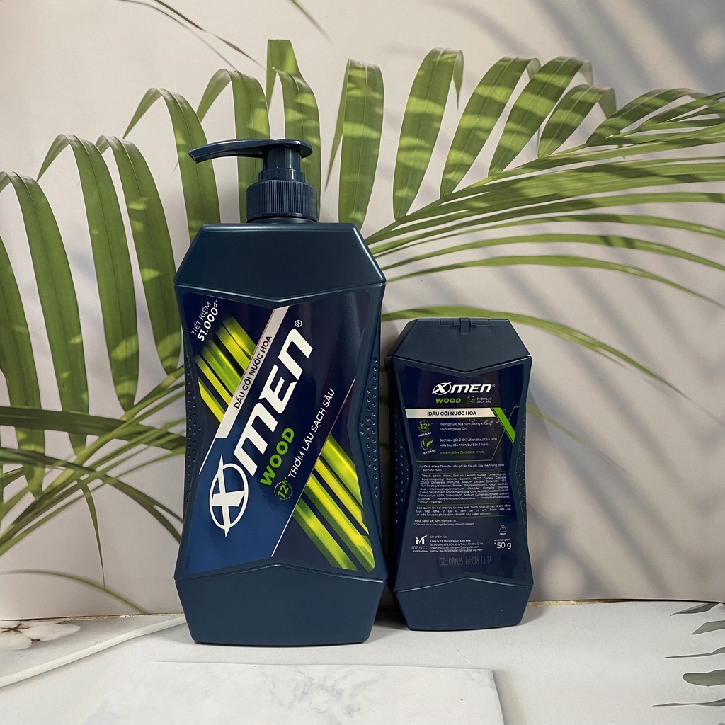 ❌ MUA 1 TẶNG 1❌ Dầu gội Nước hoa XMen WOOD 2X SẠCH SÂU THƠM LÂU 12h 650g tặng dầu gội xmen wood 150g
