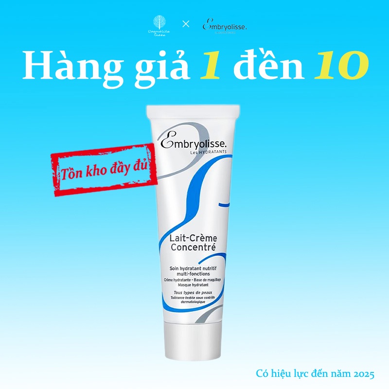 Kem Dưỡng Ẩm Embryolisse Lait-Crème Concentré 75ml kem dưỡng phục hồi siêu dưỡng ẩm, phục hồi da