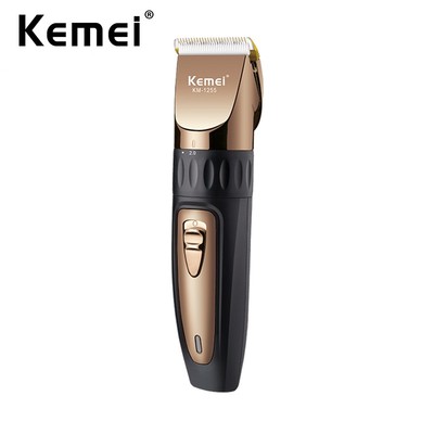 Tông đơ cắt tóc KEMEI kèm lưỡi dao gốm có thể điều chỉnh chuyên nghiệp