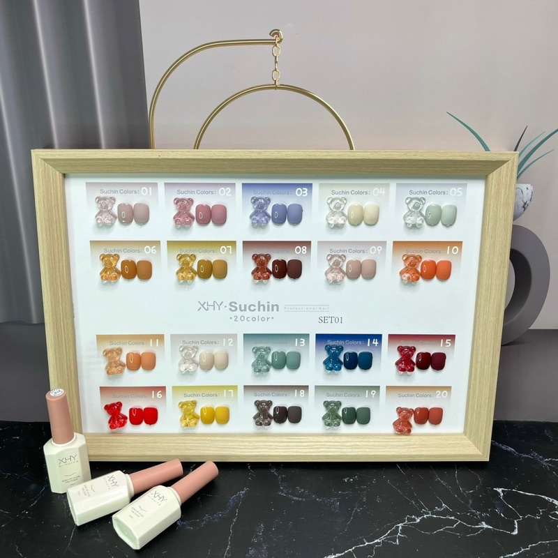 Set sơn gel 20 màu XHY ,sơn móng tay, sơn hàn quốc TẶNG BẢNG MÀU