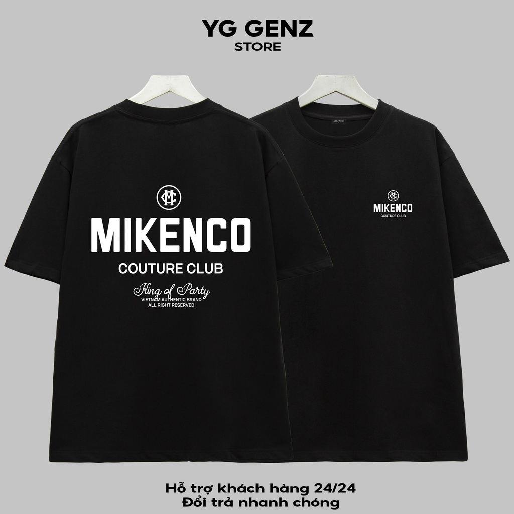 Áo thun MIKECO COUTURE CLUB YGGENZ shop , Áo thun unisex nam nữ from rộng oversize chất liệu cotton 100%