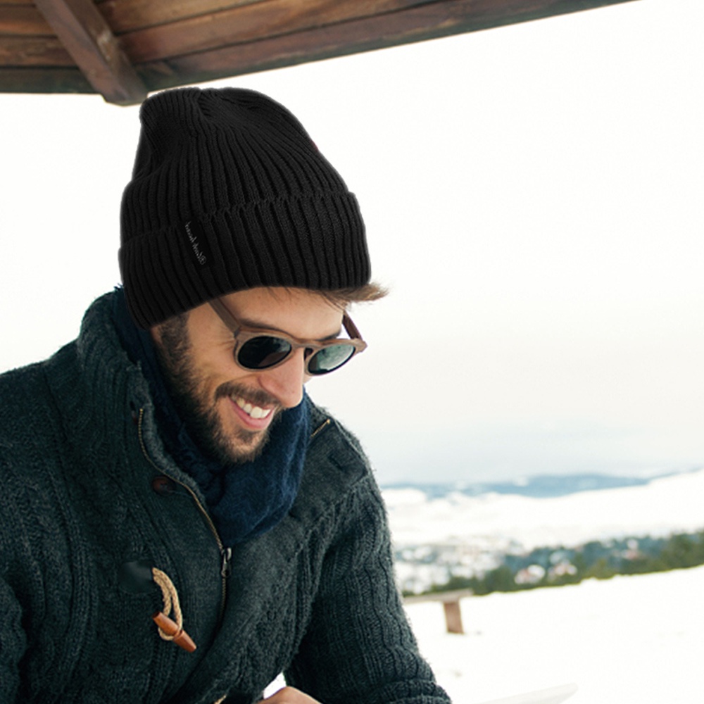 Mũ beanie Trùm Đầu Mềm Mại Dày Dặn Giữ Ấm Mùa Đông Phong Cách Hip hop Thời Trang Cho Nam Và Nữ