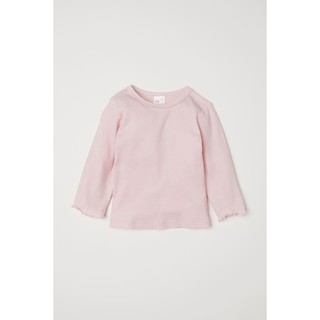 Áo cotton hồng tăm HM H&M _hàng chính hãng authentic
