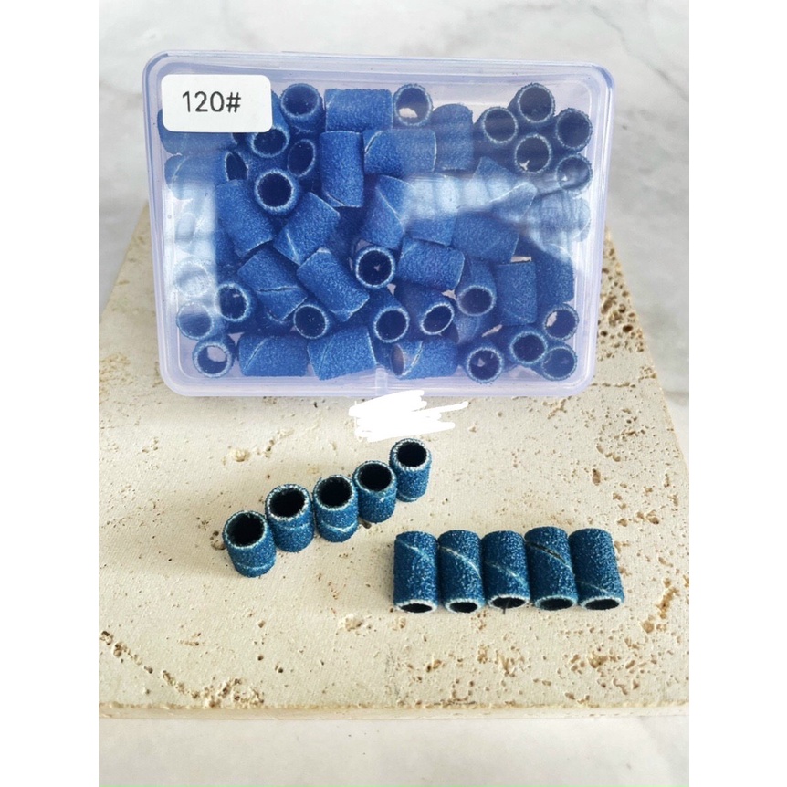 Đầu mài nhám mịn xanh tím 120# 180#