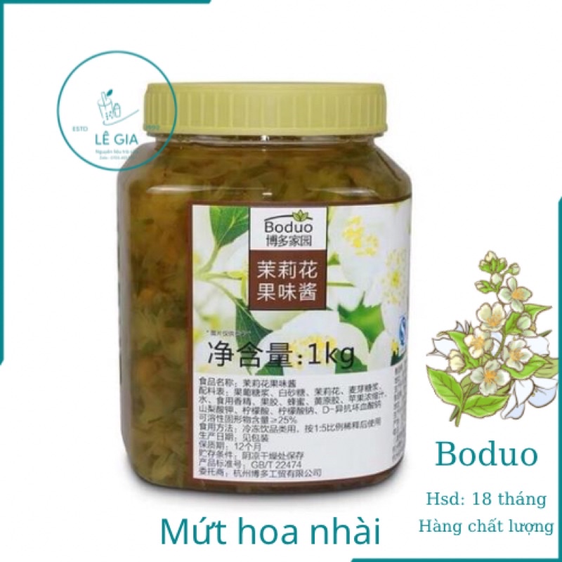 Mứt hoa nhài Boduo hộp 1kg