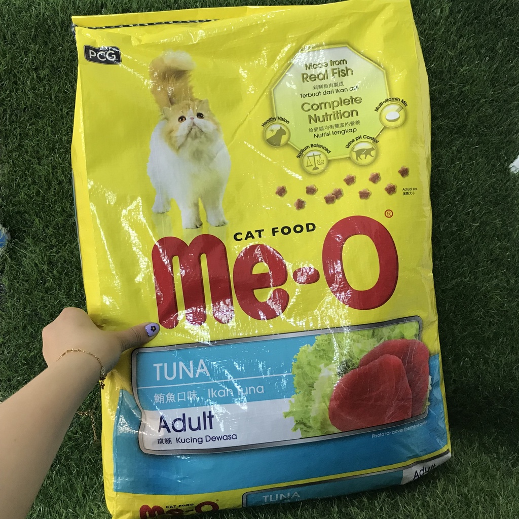 Thức ăn cho mèo hạt Me-O vị Cá ngừ/Cá thu/Hải sản - bao chiết 1kg - Đậu Pet