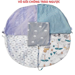 Vỏ gối chống trào ngược cho bé, vỏ ga thay giặt gối chống trào ngược VMOM