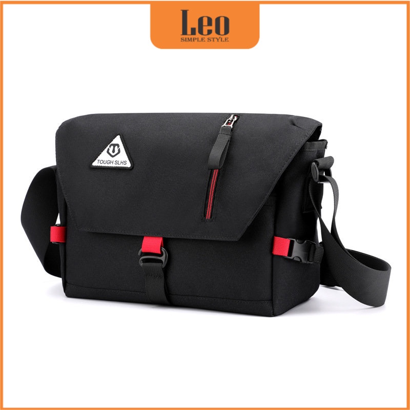 Túi Nam Đeo Chéo LEO Vải Oxford Cao Cấp Chống Nước Thiết Kế Thời Trang Hiện Đại Mau Đen T06