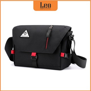 Túi Nam Đeo Chéo LEO Vải Oxford Cao Cấp Chống Nước Thiết Kế Thời Trang Hiện Đại Mau Đen T06