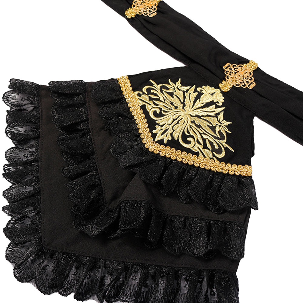 Áo Sơ Mi Nam Dài Tay Cổ Đứng Phong Cách Thời Phục Hưng Victorian Gothic