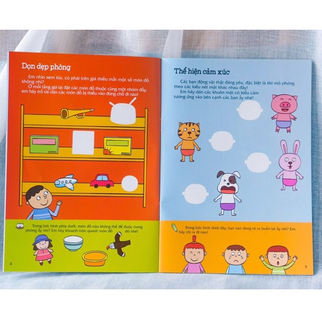 Sách - 300 Miếng Bóc Dán Thông Minh_ Phát Triển Tư Duy cho bé từ 3 tuổi