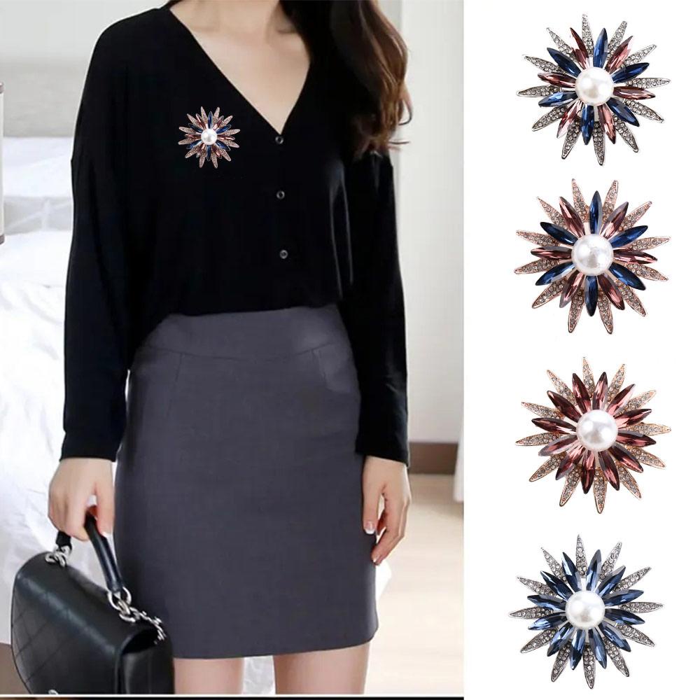 Ghim Cài Áo Hình Hoa Phong Cách Vintage Thời Trang Dành Cho Nữ|Phụ Kiện Áo Sweater Xinh Xắn Chất Lượng