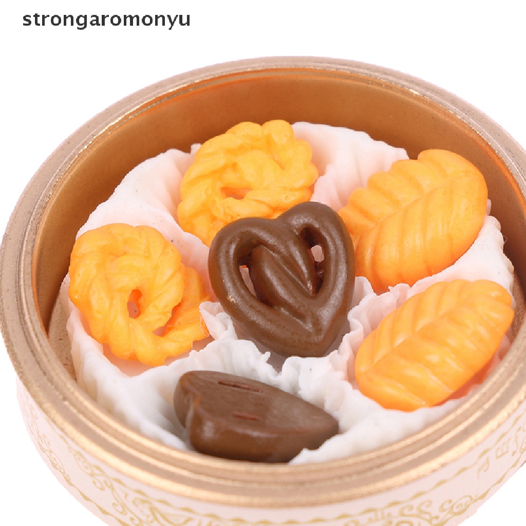 Mô Hình Hộp Bánh Quy Sô Cô La Mini Tỉ Lệ 1 / 12 Xinh Xắn