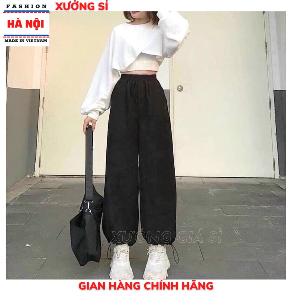 Sét 3 Món Áo Croptop Tay Dài Vạt Chéo Kèm Áo 2 Dây và Quần Bo Gấu Cá tính
