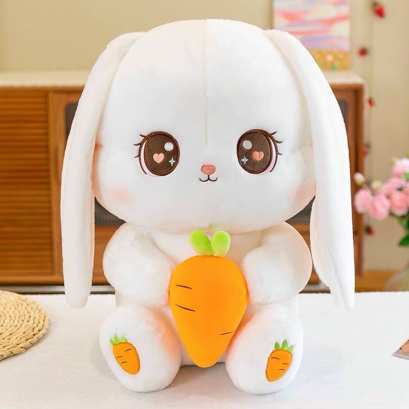 Gấu Bông Thỏ Ôm Cà Rốt Dễ Thương Cho Bé - Gấu Bông Mina