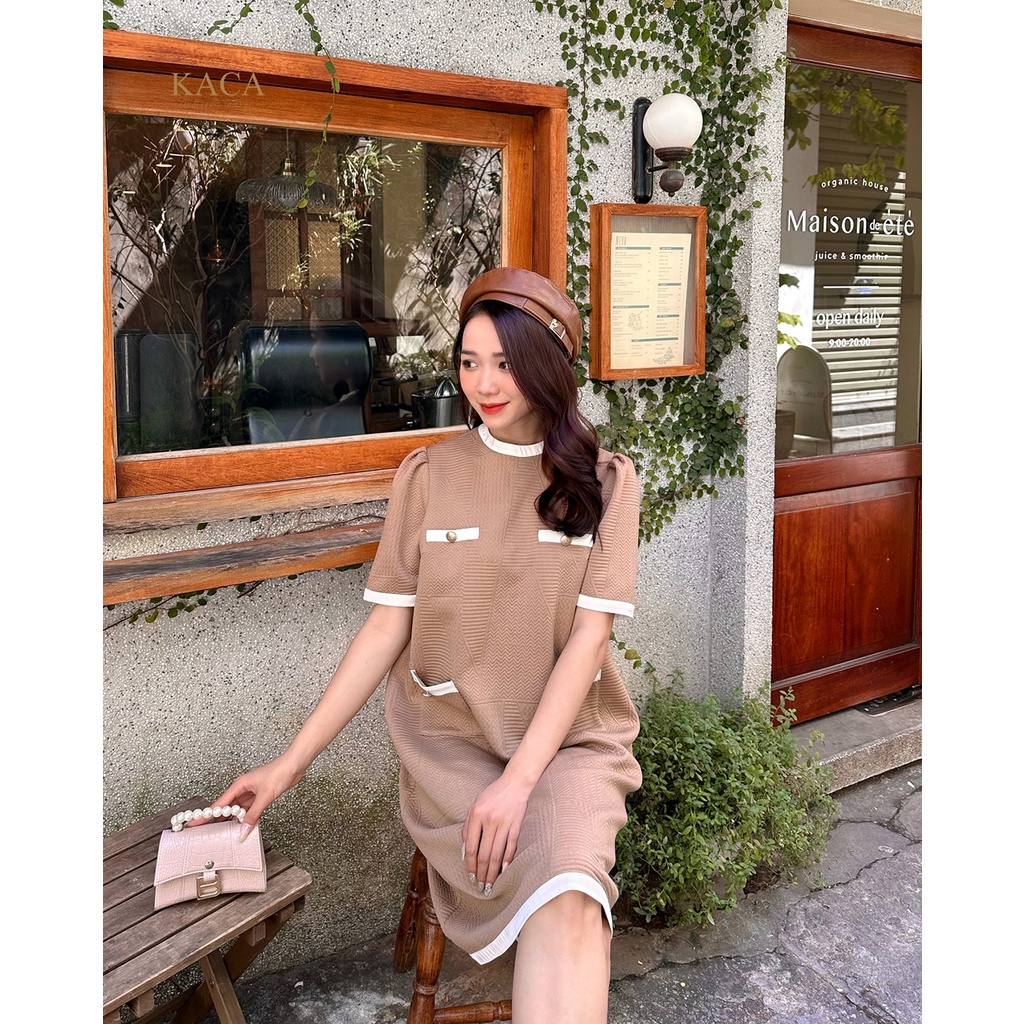 Váy thiết kế Navy Dress váy dạ 4 túi KACA