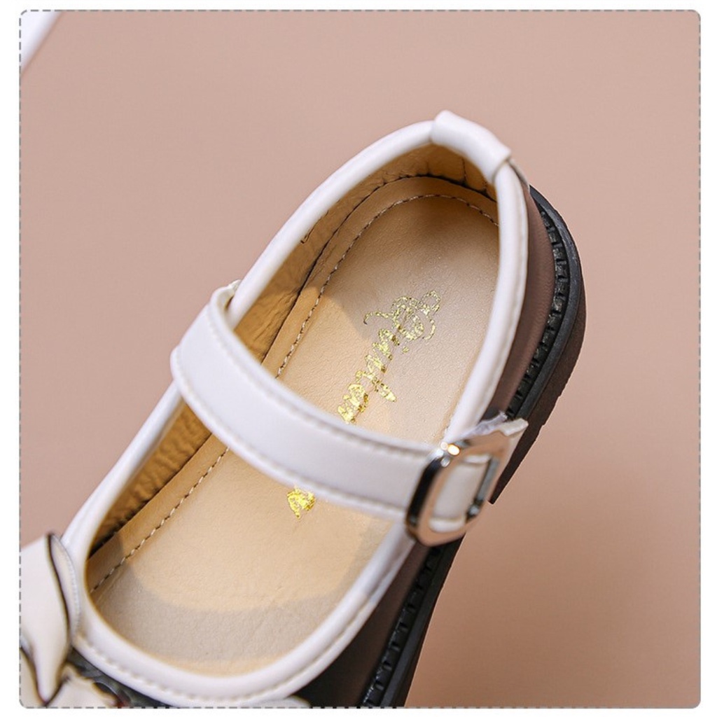 Giày búp bê bé gái Giày búp bê đính nơ dễ thương cho bé gái