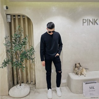 Áo Thun Dài Tay Defoxx Trơn Nam Nữ Dáng Basic