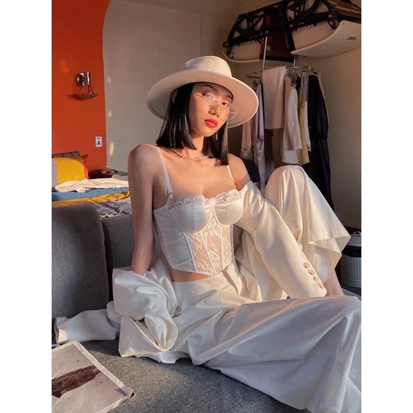 Bra coset lụa  thiết kế cao cấp có gọng dẻo và có xương định hình v1