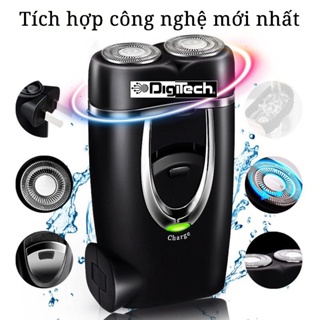 Máy cạo râu mini 2 lưỡi tự mài độ bền cao digitech - ảnh sản phẩm 2