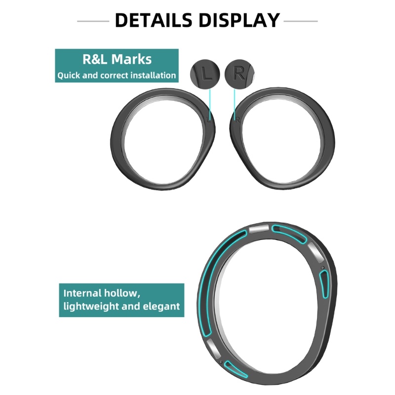 [3C] Kính Thực Tế Ảo VR Cận Thị Khung Nam Châm Cho Tai Nghe Pico 4 VR