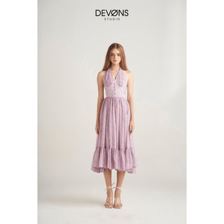 Đầm Maxi cột dây Lavender Dress - DEVONS STUDIO