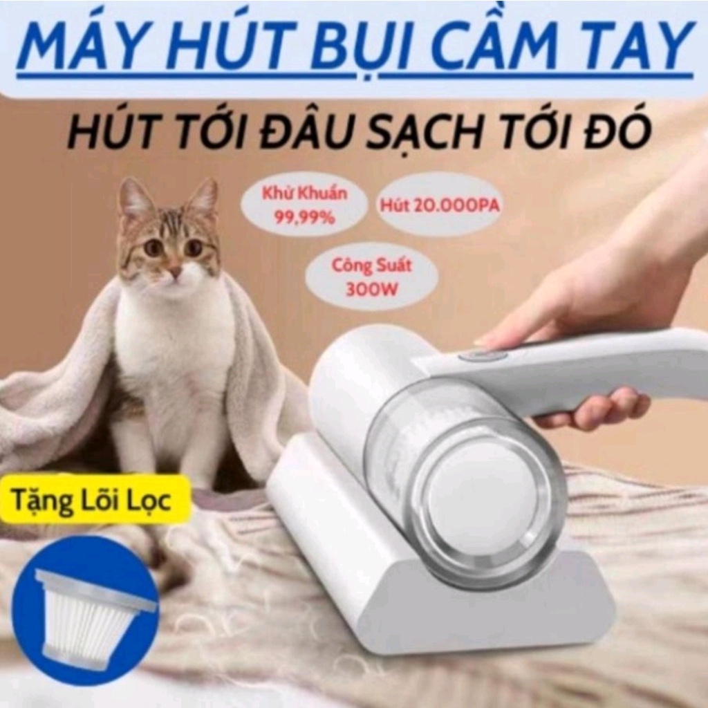 Máy Hút Bụi Giường Đệm - Máy Hút Bụi Cầm Tay Không Dây Diệt Khuẩn UV Hot