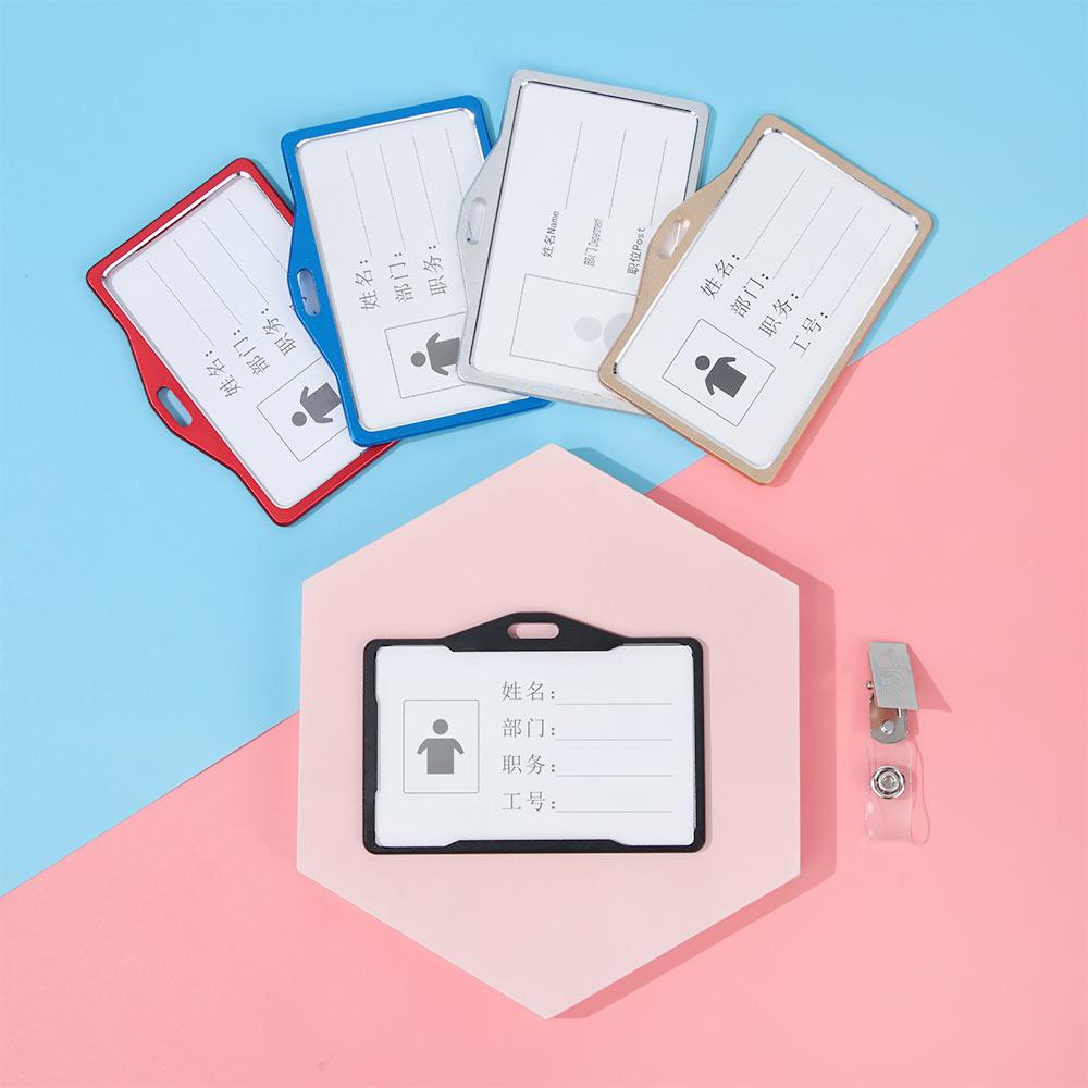Kẹp Giữ Thẻ ID/Thẻ Tên Bằng Kim Loại Đa Năng Thời Trang Tiện Dụng Cho Nam Và Nữ