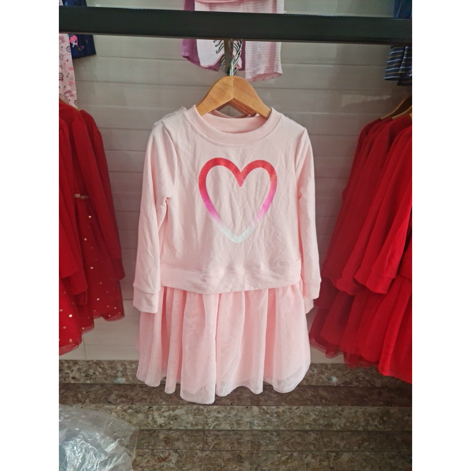 Đầm bé gái tết váy tết cho bé gái size đại thun cotton màu đỏ hồng xinh xắn mặc lễ tết